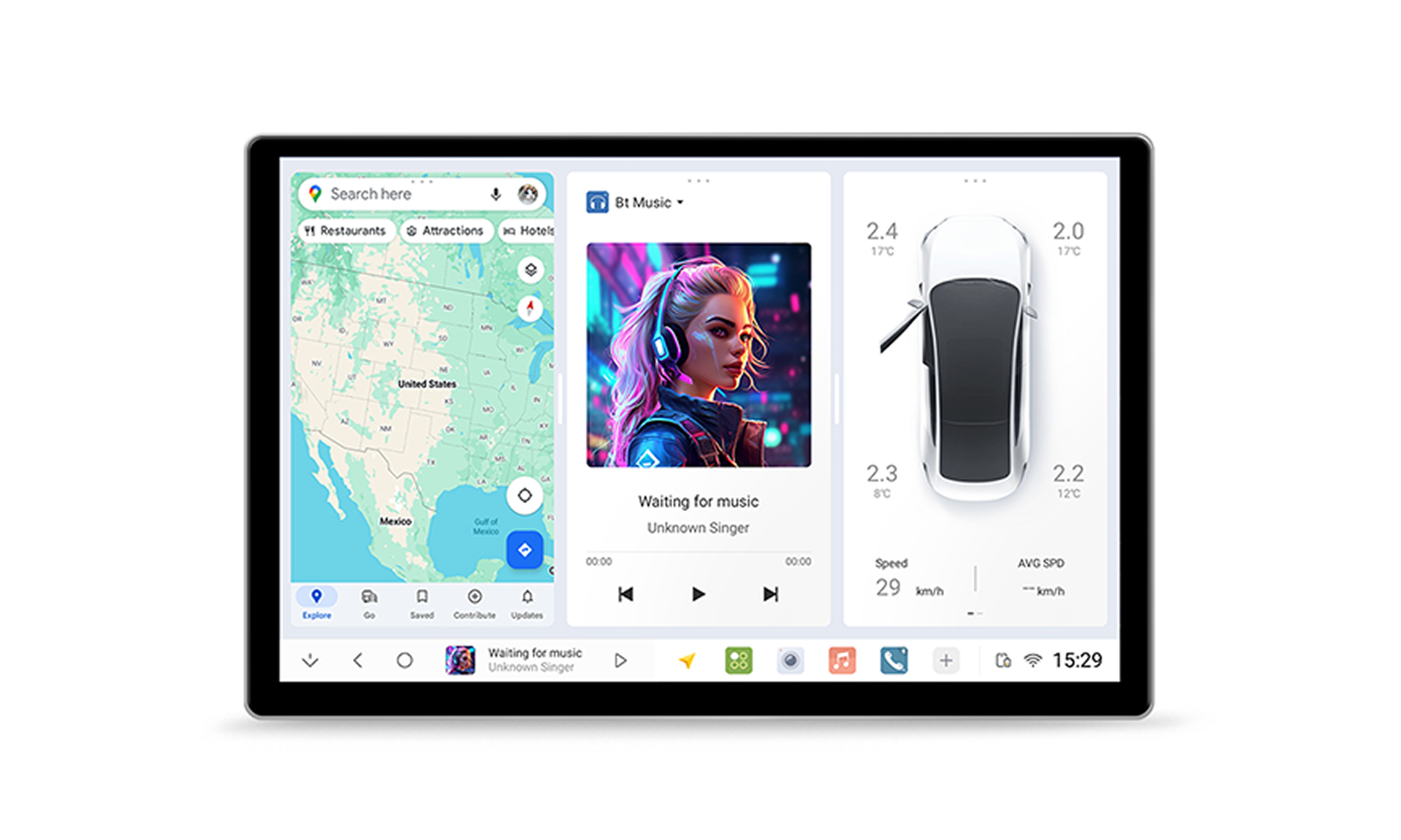 Smart Android Multimedia Unit Interface